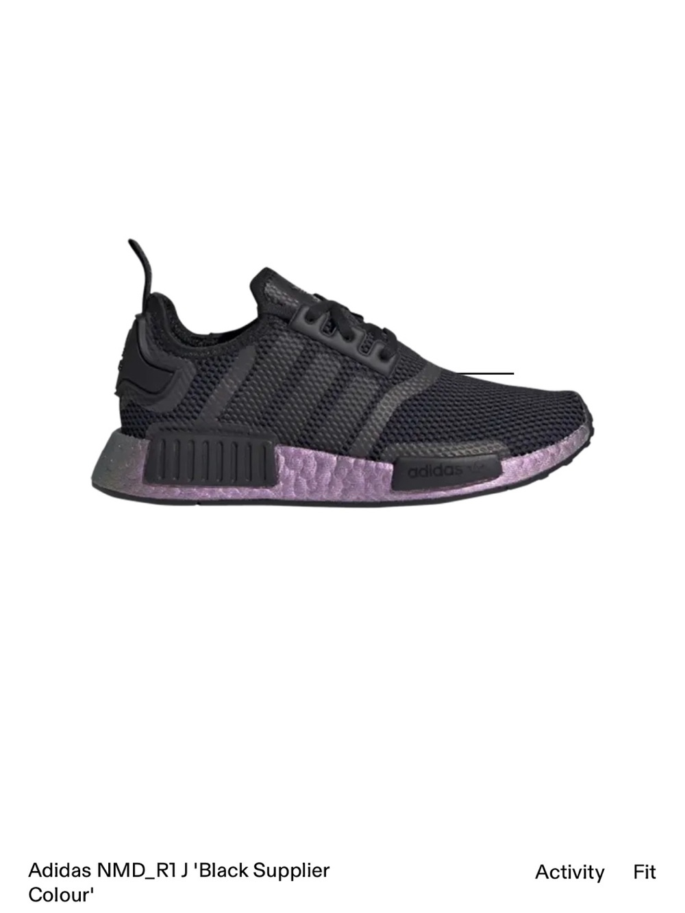 adidas NMD with Purple Boost Midsole